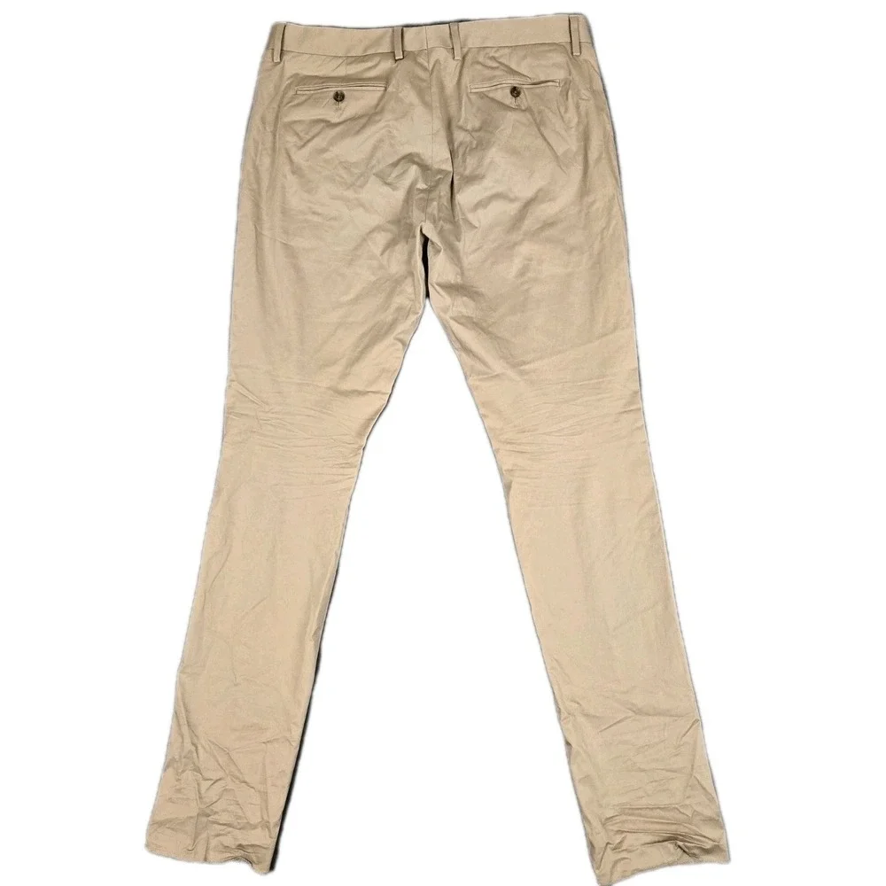 Bonobos Chino Pants Mens 36 Unhemmed Cotton Stretch Tailored Fit Emmetex Italy